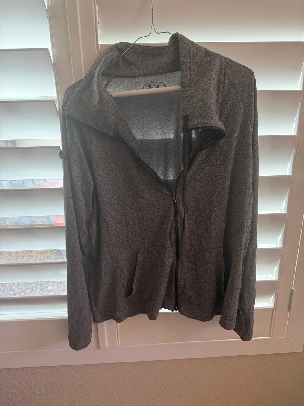 Under Armour Gray Zip-Up Varsity Jacket